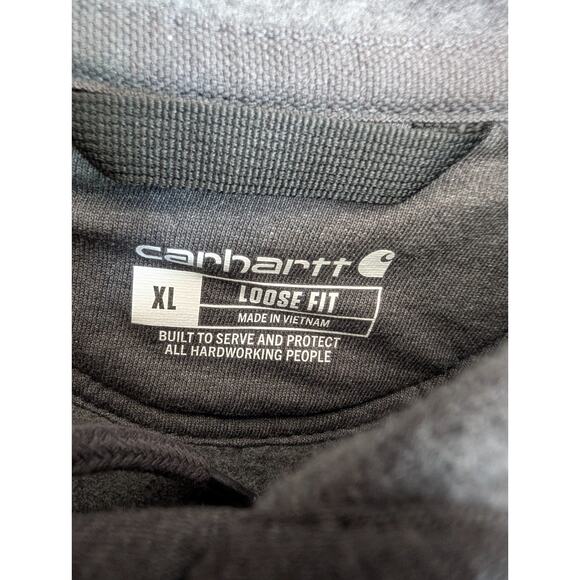 Carhartt Hoodie Mens Size XL Gray Loose Fit Midweight Long Sleeve TS0121-M NWT - Picture 4 of 5